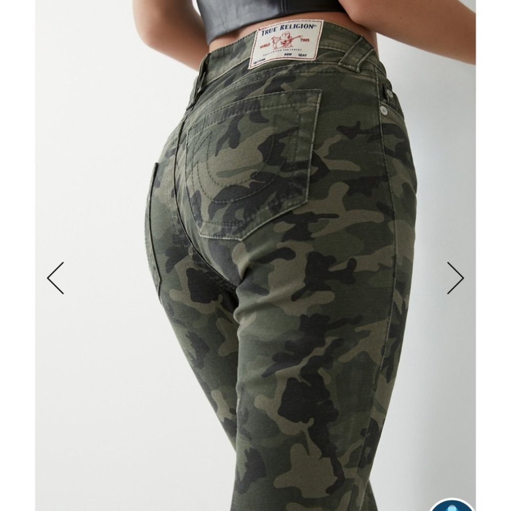 True Religion Women's Halle Camo Skinny Jeans - Picture 3 of 15